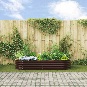 Hochbeet Braun Stahl 240 cm