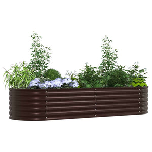 Hochbeet Braun Stahl 240 cm