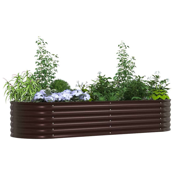 Hochbeet Braun Stahl 240 cm