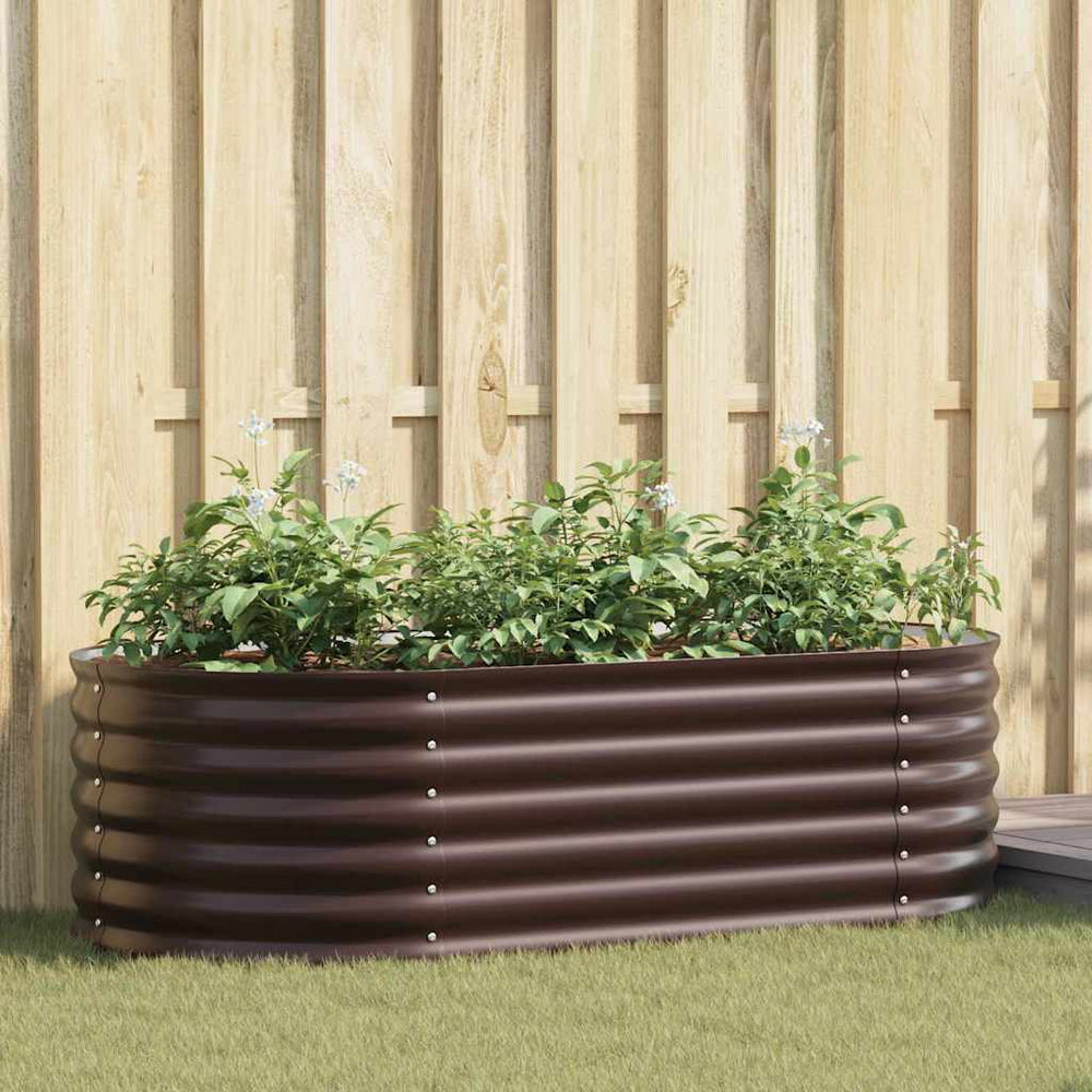Hochbeet Braun 160 cm Stahl