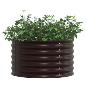 Hochbeet Braun 80x80 cm Stahl