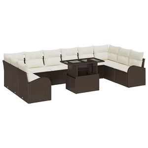 Gartensofa Set mit Stauraum, 11-teilig