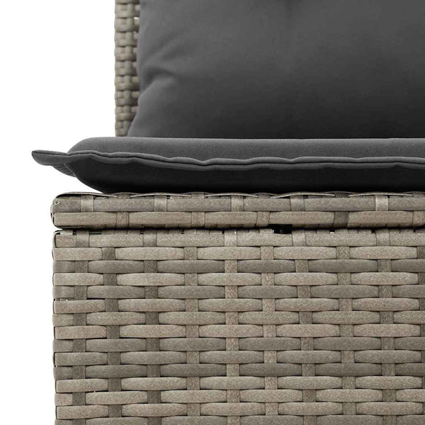 Poly Rattan Sofa Set Grau 6-teilig