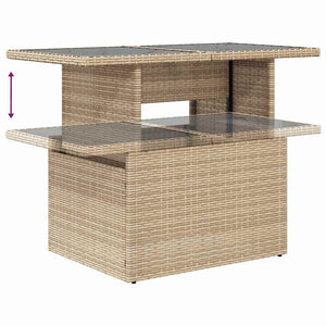 vidaXL Ensemble de canapés avec coussins 6 pcs Beige et Gris clair Résine tressée