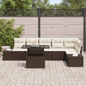 Gartensofa-Set mit Kissen & Stauraum