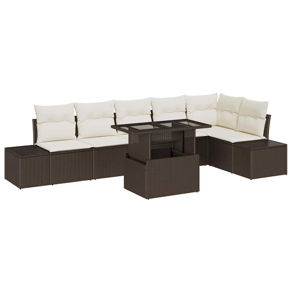 Gartensofa-Set mit Kissen & Stauraum