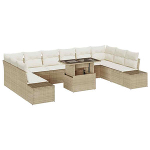 Garten Sofa Set mit Kissen & Stauraum