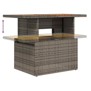vidaXL Ensemble de canapés de jardin avec coussins 6 pcs Gris Résine tressée