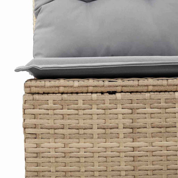 Garten Sofa Set mit Kissen, 7-teilig