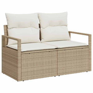 Garten Sofa Set Beige & Creme 7-teilig