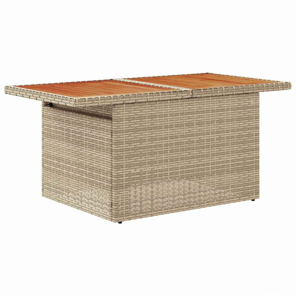 vidaXL Salon de jardin avec coussins 9 pcs Beige et crème