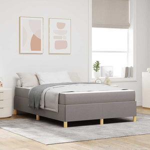 Bettrahmen mit Matratze Taupe 140x190 cm