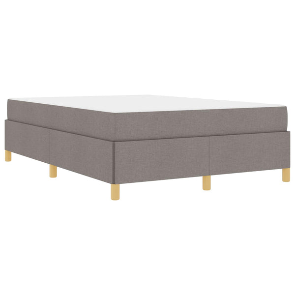 Bettrahmen mit Matratze Taupe 140x190 cm