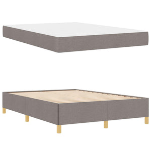Bettrahmen mit Matratze Taupe 140x190 cm