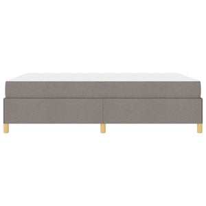 Bettrahmen mit Matratze Taupe 140x190 cm