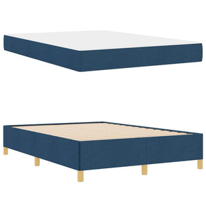 Bettrahmen mit Matratze Blau 140x190 cm