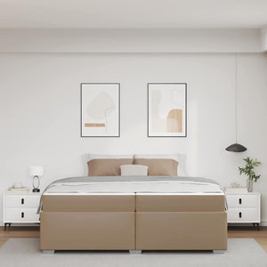 Bettrahmen mit Matratze Cappuccino 200x200 cm
