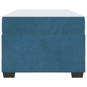 Dunkelblaues Bett mit Matratze 100x200 cm