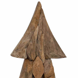 Teak Weihnachtsbaum mit Ständer 90cm