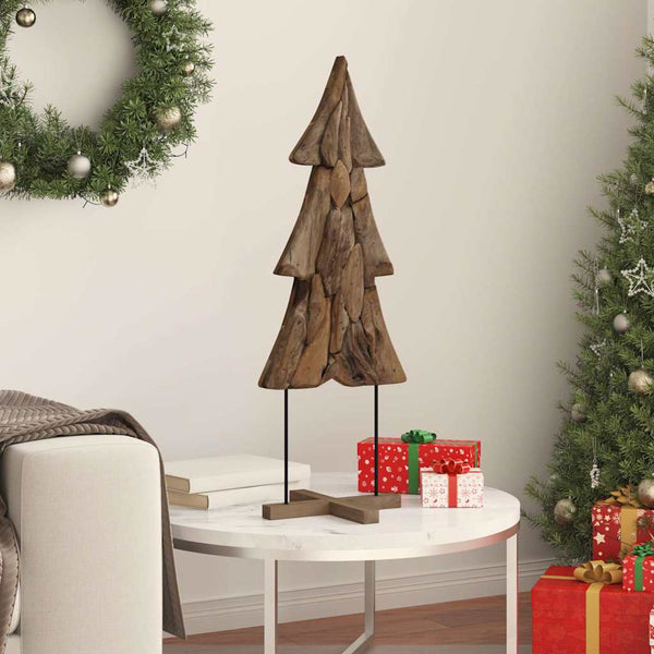 Teak Weihnachtsbaum mit Ständer 90cm