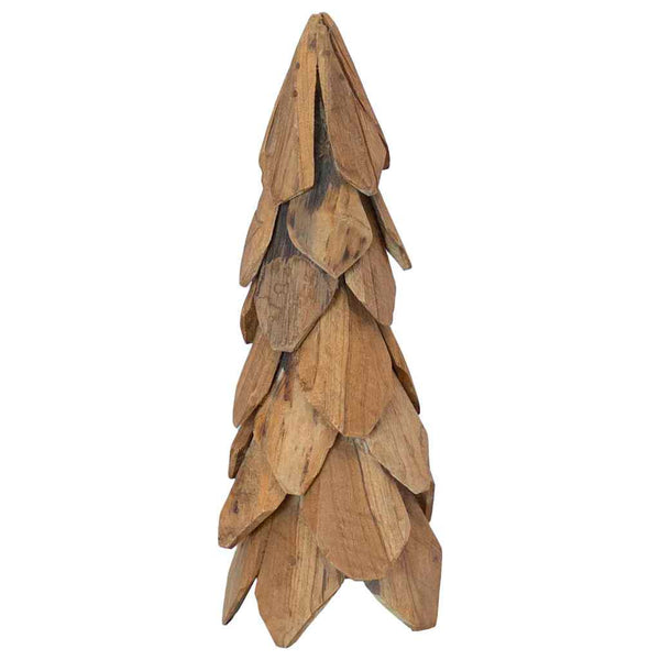 Teak Weihnachtsbaum mit Ständer 51cm
