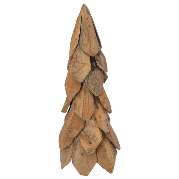 Teak Weihnachtsbaum mit Ständer 51cm