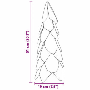 Teak Weihnachtsbaum mit Ständer 51cm