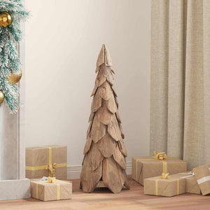 Teak Weihnachtsbaum mit Ständer, 80cm