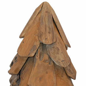 Teak Weihnachtsbaum mit Ständer, 61cm