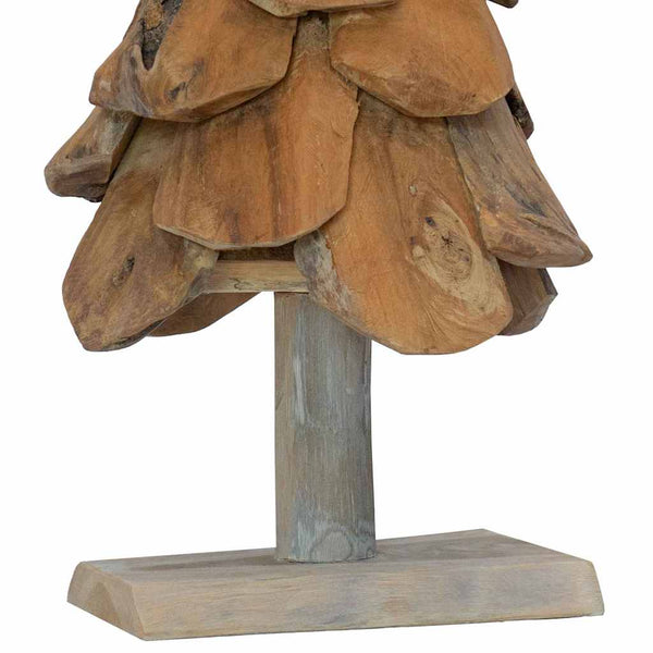 Teak Weihnachtsbaum mit Ständer, 61cm