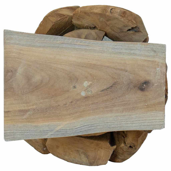 Teak Weihnachtsbaum mit Ständer, 61cm