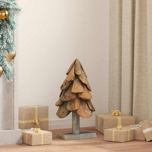 Teak Weihnachtsbaum mit Ständer, 61cm