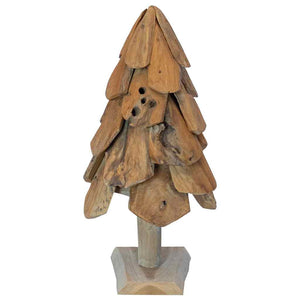 Teak Weihnachtsbaum mit Ständer, 61cm
