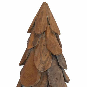 Teak Weihnachtsbaum mit Ständer 91cm