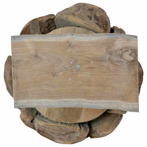 Teak Weihnachtsbaum mit Ständer 91cm