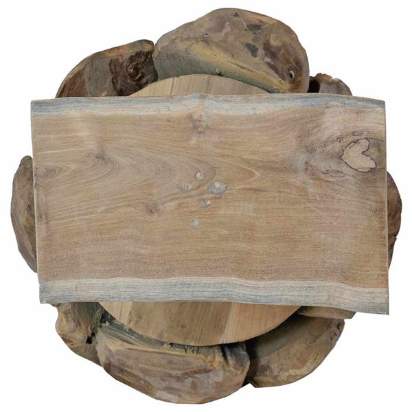 Teak Weihnachtsbaum mit Ständer 91cm