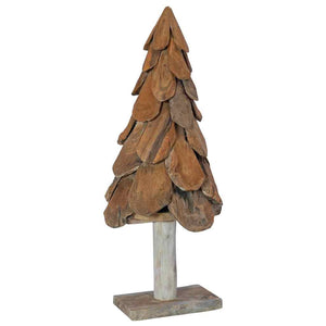 Teak Weihnachtsbaum mit Ständer 91cm