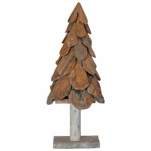 Teak Weihnachtsbaum mit Ständer 91cm