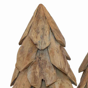Massivholz Teak Weihnachtsbaum mit Ständer