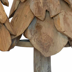 Massivholz Teak Weihnachtsbaum mit Ständer