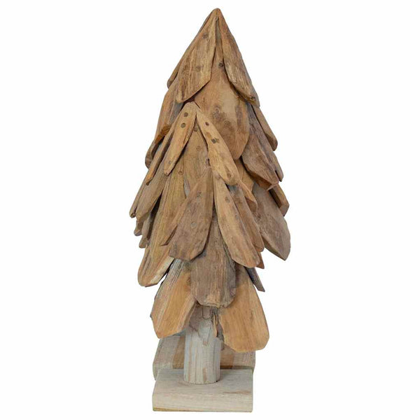 Massivholz Teak Weihnachtsbaum mit Ständer
