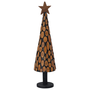 Teak Weihnachtsbaum mit Ständer 120cm