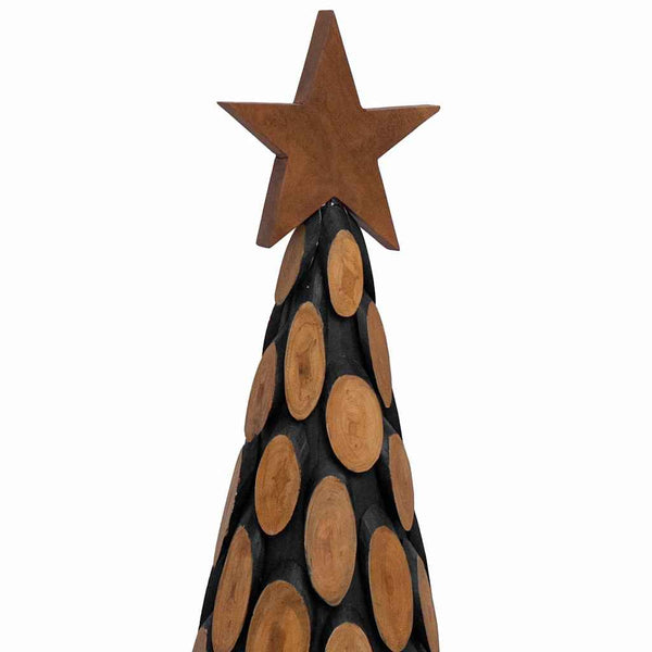 Teak Weihnachtsbaum mit Ständer, 149cm