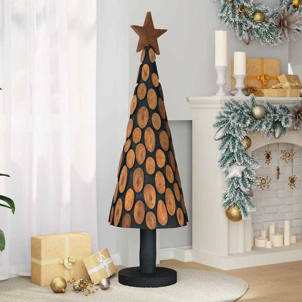 Teak Weihnachtsbaum mit Ständer, 149cm
