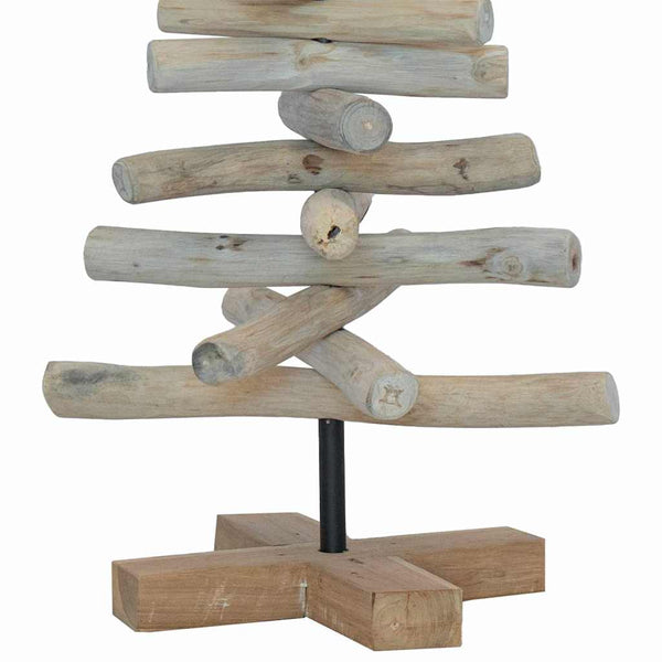 Weihnachtsbaum Teakholz Braun 60 cm