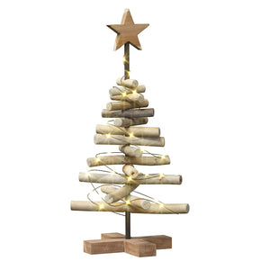 Weihnachtsbaum Teakholz Braun 60 cm