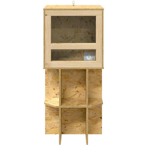OSB Terrarium Braun 40x40x90cm