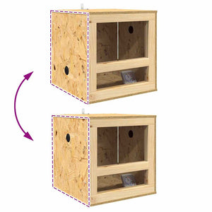 OSB Terrarium Braun 40x40x90cm