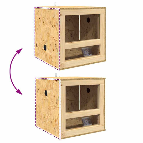 OSB Terrarium Braun 40x40x90cm