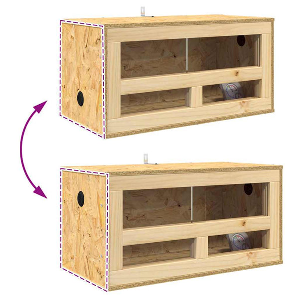 Terrarium Braun 60x30x80 cm OSB